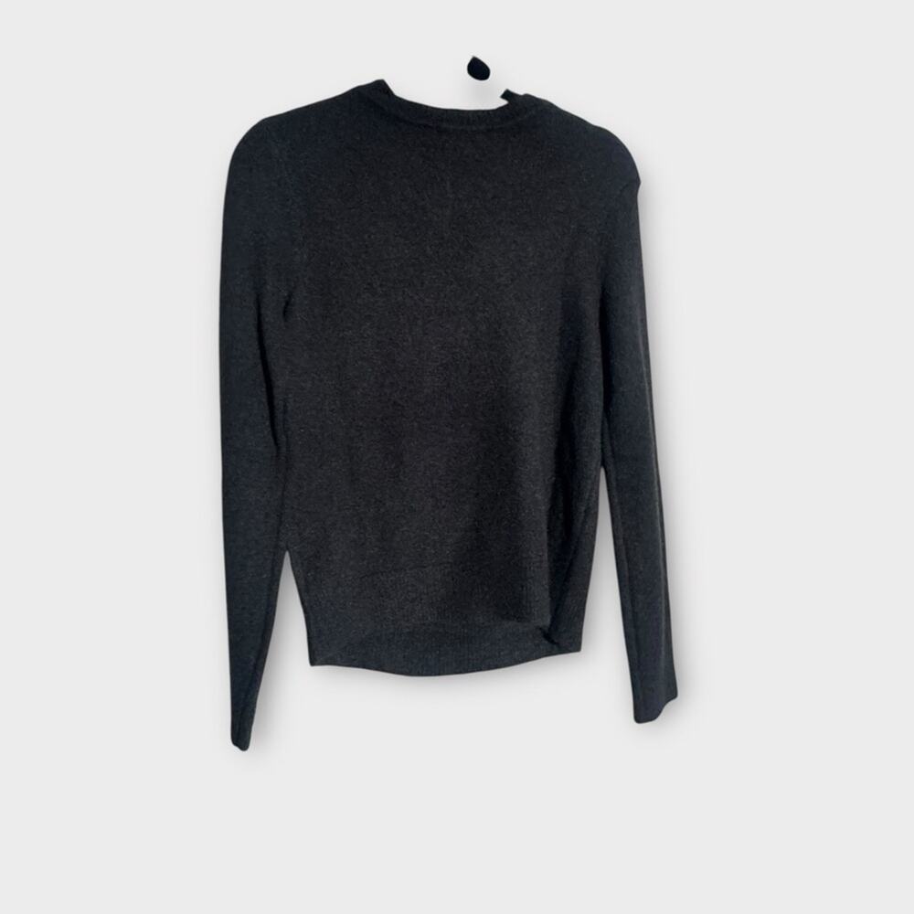 Liverpool Wool Blend Black Sweater, V-Neck Key Hole, XS - Picture 4 of 6